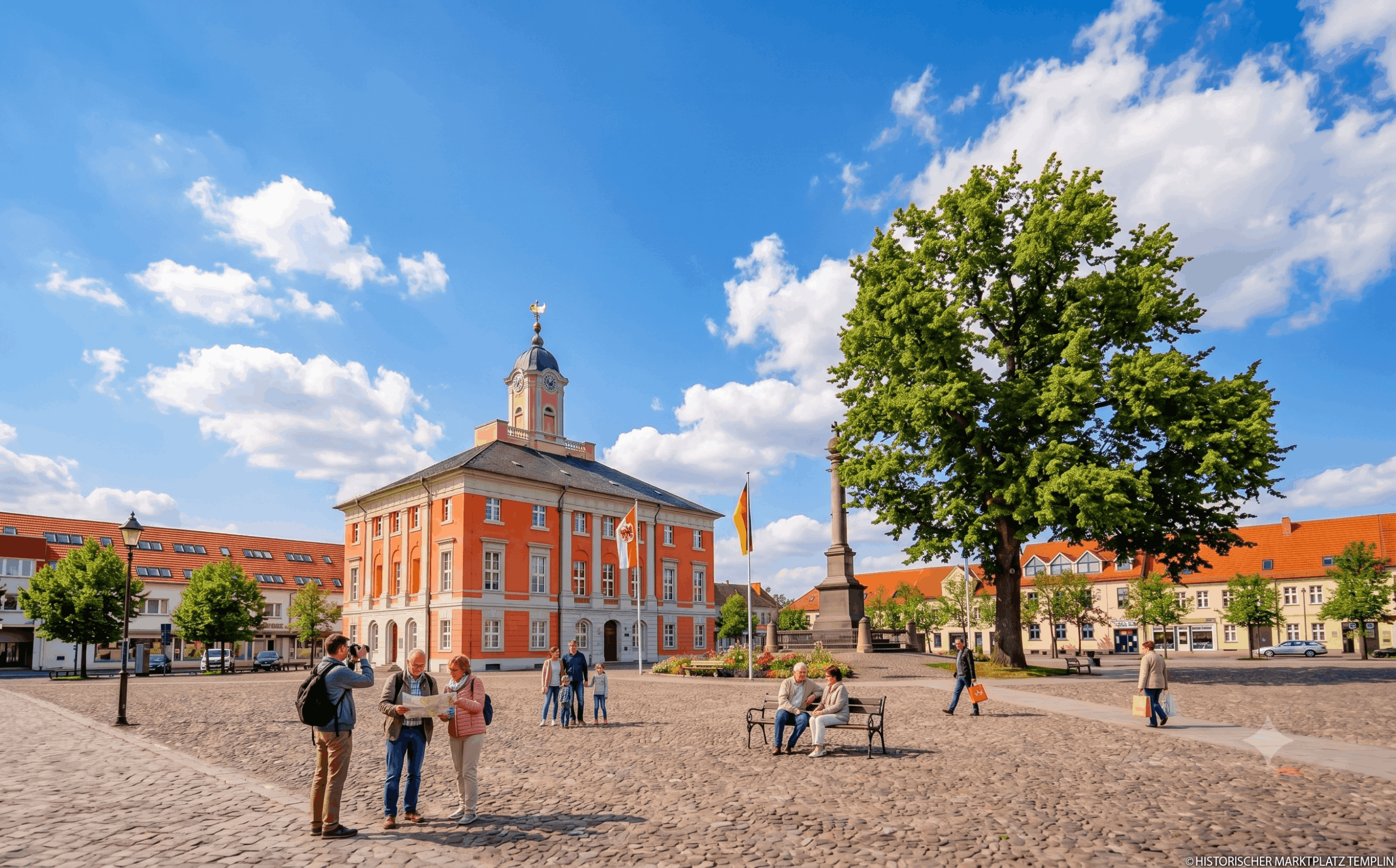 Einzugsgebiet Uckermark und Brandenburg, Seenlandschaft mit digitalem Netzwerk